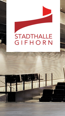 Screenshot Logo und Saal Stadthalle Gifhorn